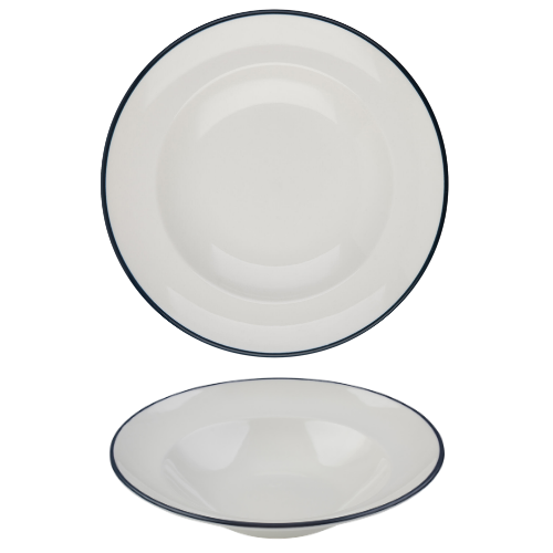 Modest Navy Pasta Plate 28cm / 11" 560ml / 19.75oz Box of 6