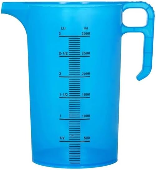Pro-Measures Polypropylene Measuring Jug Blue 3Ltr