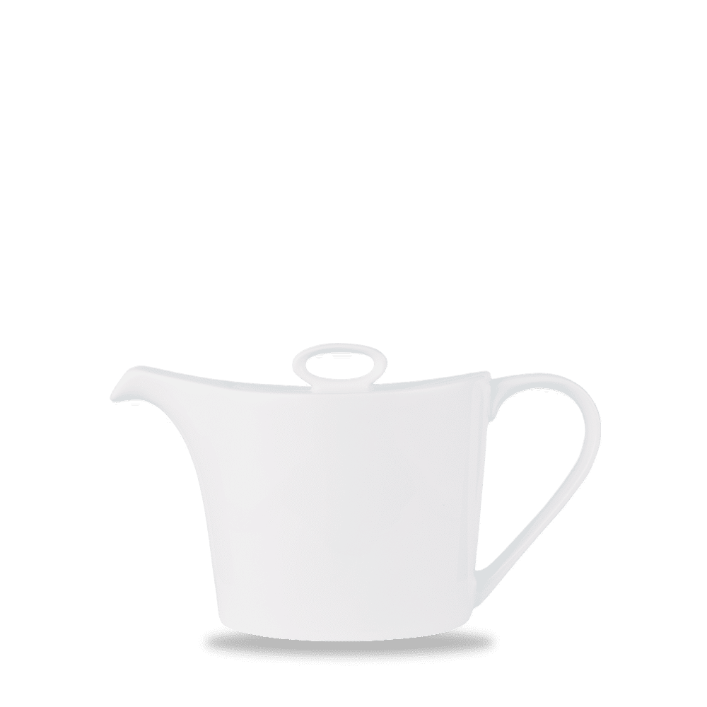 Alc Ambience White Oval Teapot 15Oz Box of 6 (3-5 Working Days Delivery)