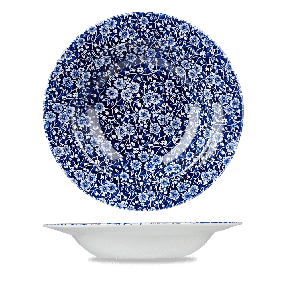 Victorian Calico Willow Profile Rimmed Soup 9.75" Box of 6 (3-5 Working Days Delivery)