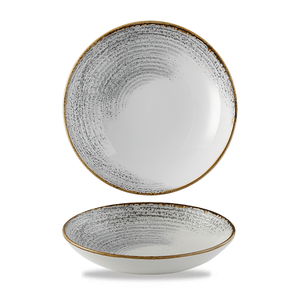 Homespun Accents Jasper Grey Coupe Bowl 7.25" Box of 12 (3-5 Working Days Delivery)