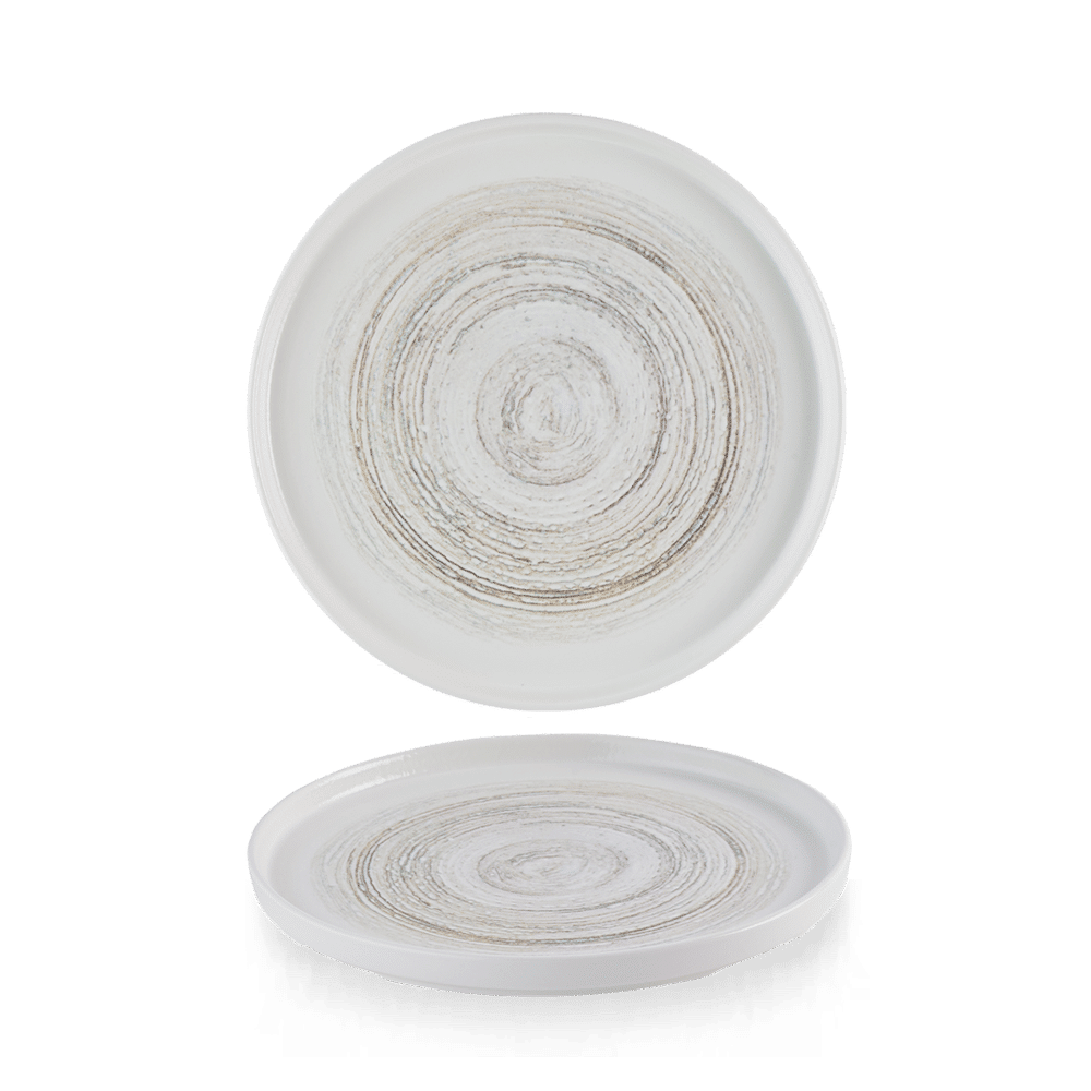 Elements Dune Walled Plate 8.25" Box of 6 (3-5 Working Days Delivery)