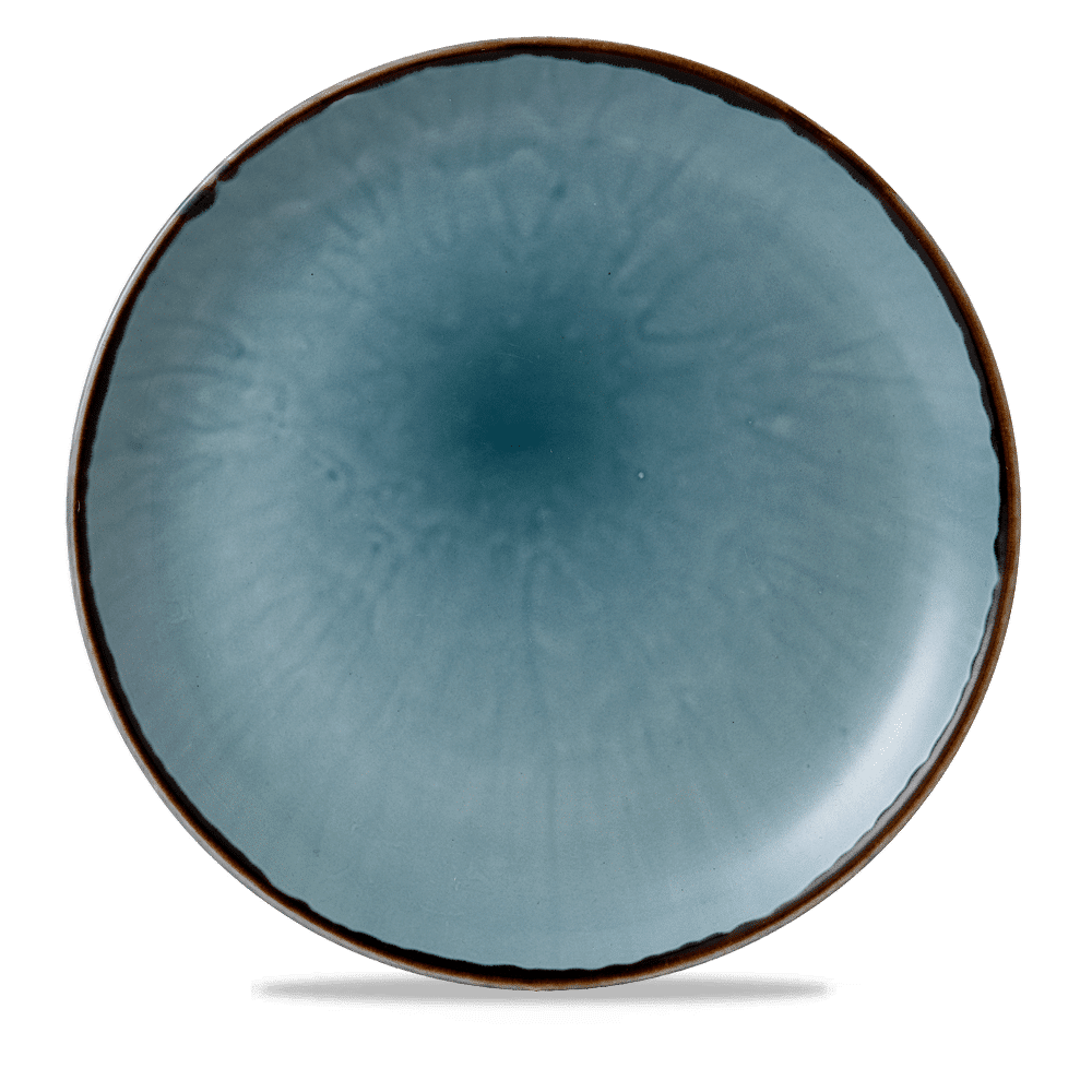 Harvest Blue Coupe Plate 11.25" Box of 12 (3-5 Working Days Delivery)