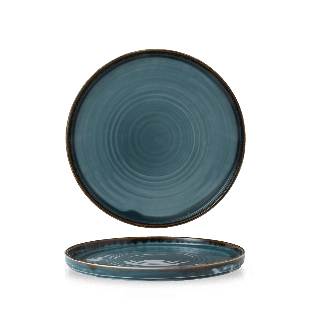Harvest Blue Walled Plate 8.67" Box of 6 (3-5 Working Days Delivery)