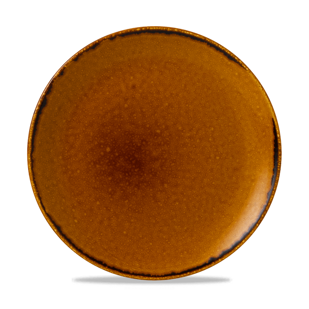 Harvest Brown Coupe Plate 10.25" Box of 12 (3-5 Working Days Delivery)