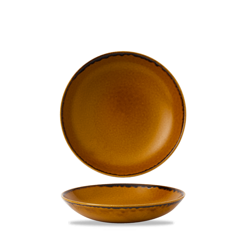 Harvest Brown Coupe Bowl 7.25" Box of 12 (3-5 Working Days Delivery)