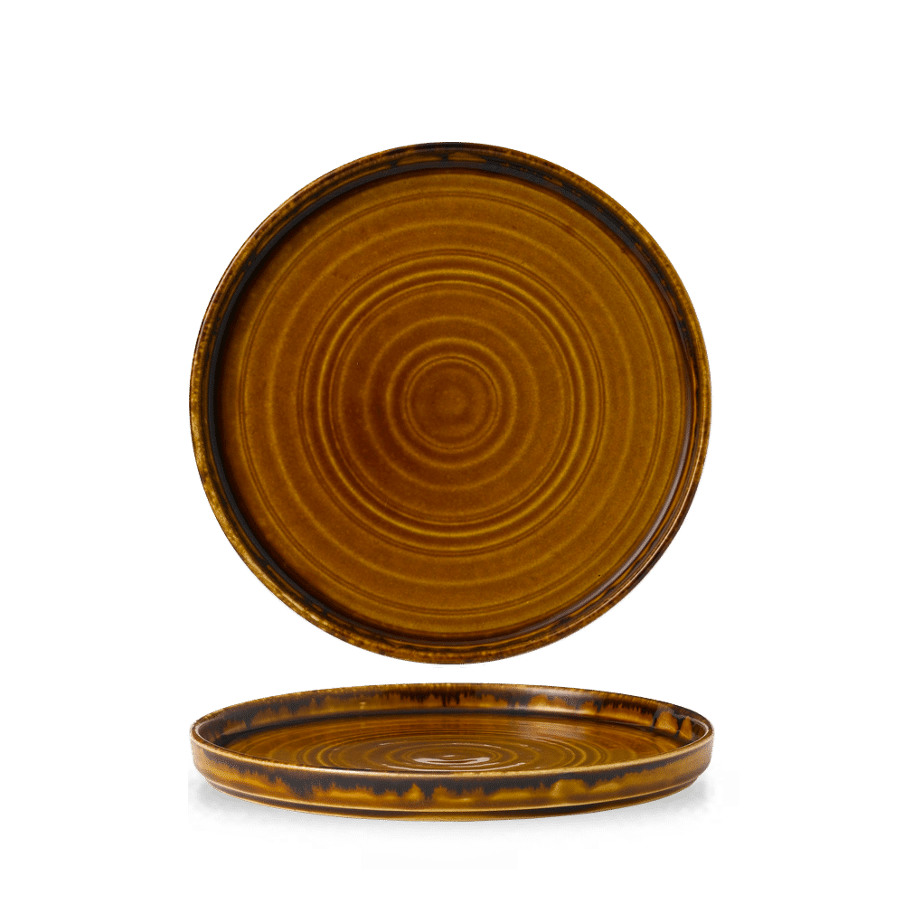 Harvest Brown Walled Plate 8.67" Box of 6 (3-5 Working Days Delivery)