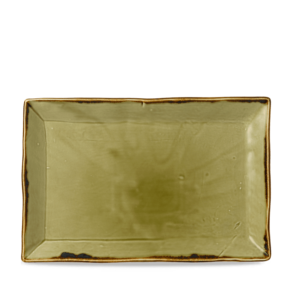 Harvest Green Rectangle Tray 11 1/8X7 3/8" Box of 6 (3-5 Working Days Delivery)