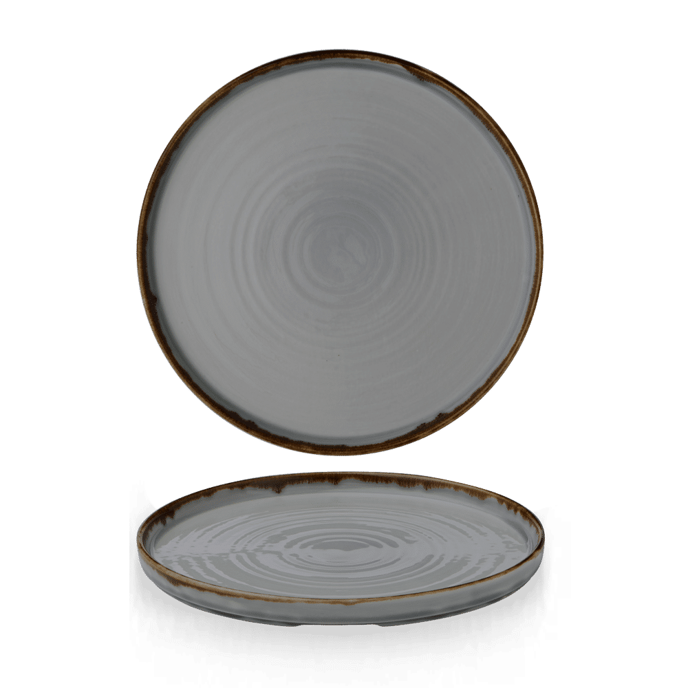 Harvest Grey Walled Plate 10 2/8" Box of 6 (3-5 Working Days Delivery)