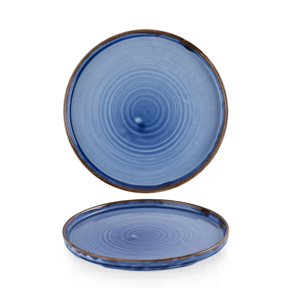 Harvest Indigo Walled Plate 8.25" Box of 6 (3-5 Working Days Delivery)