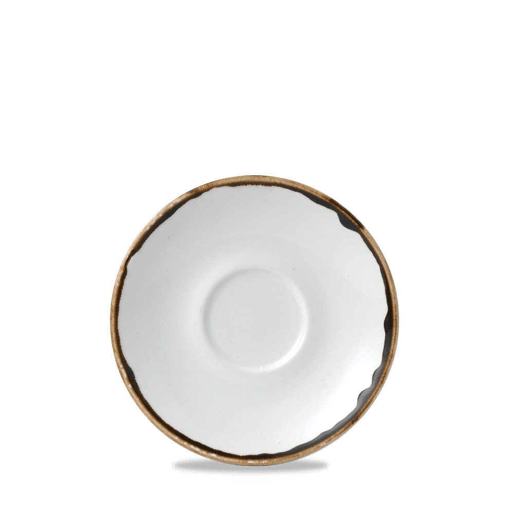 Harvest Natural Cappuccino Saucer 6.25" Box of 12 (3-5 Working Days Delivery)