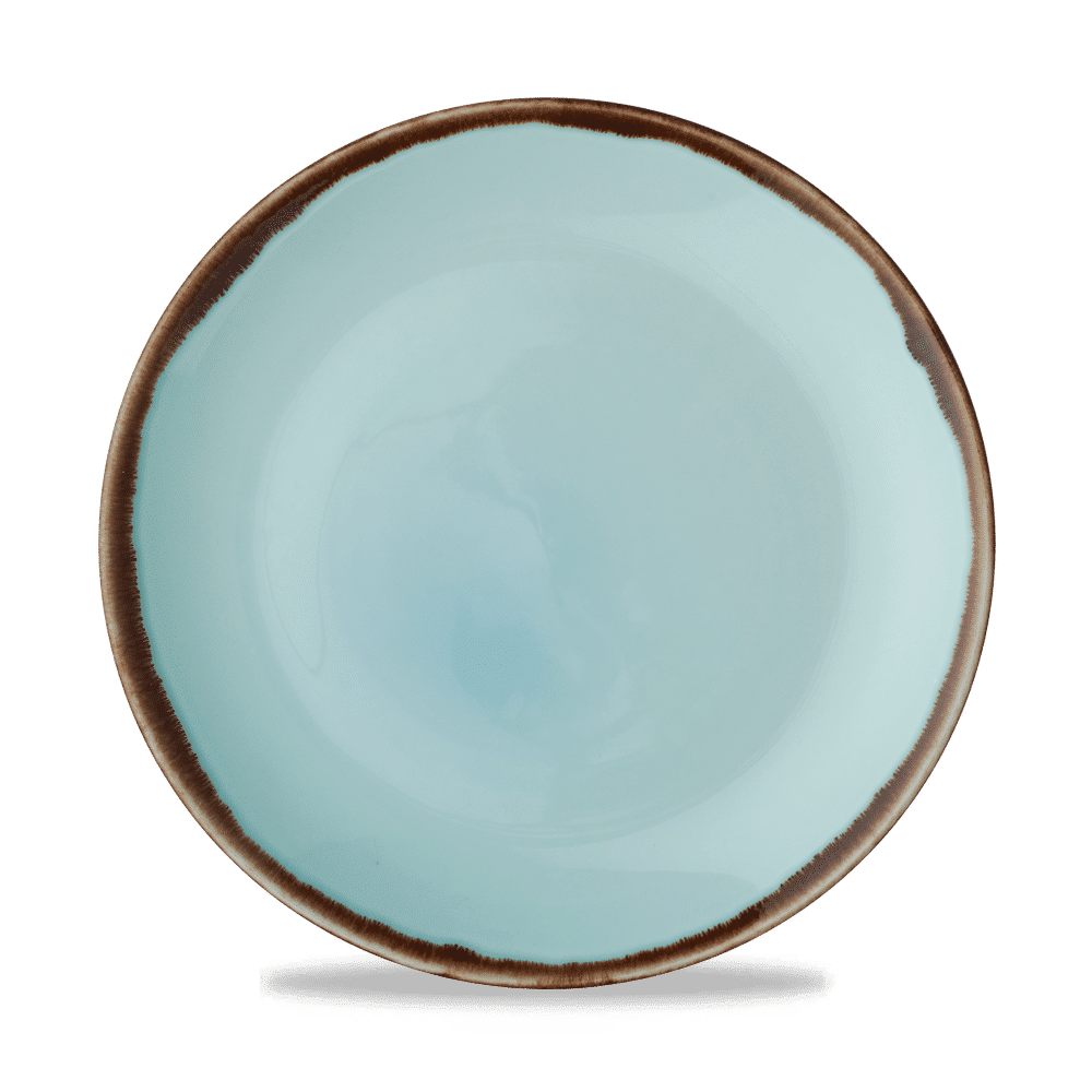 Harvest Turquoise Coupe Plate 10.25" Box of 12 (3-5 Working Days Delivery)