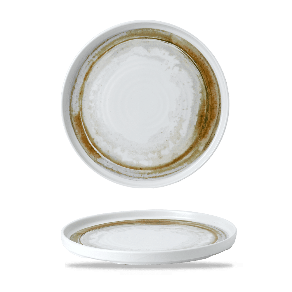 Finca Sandstone Walled Plate 10 2/8" Box of 6 (3-5 Working Days Delivery)