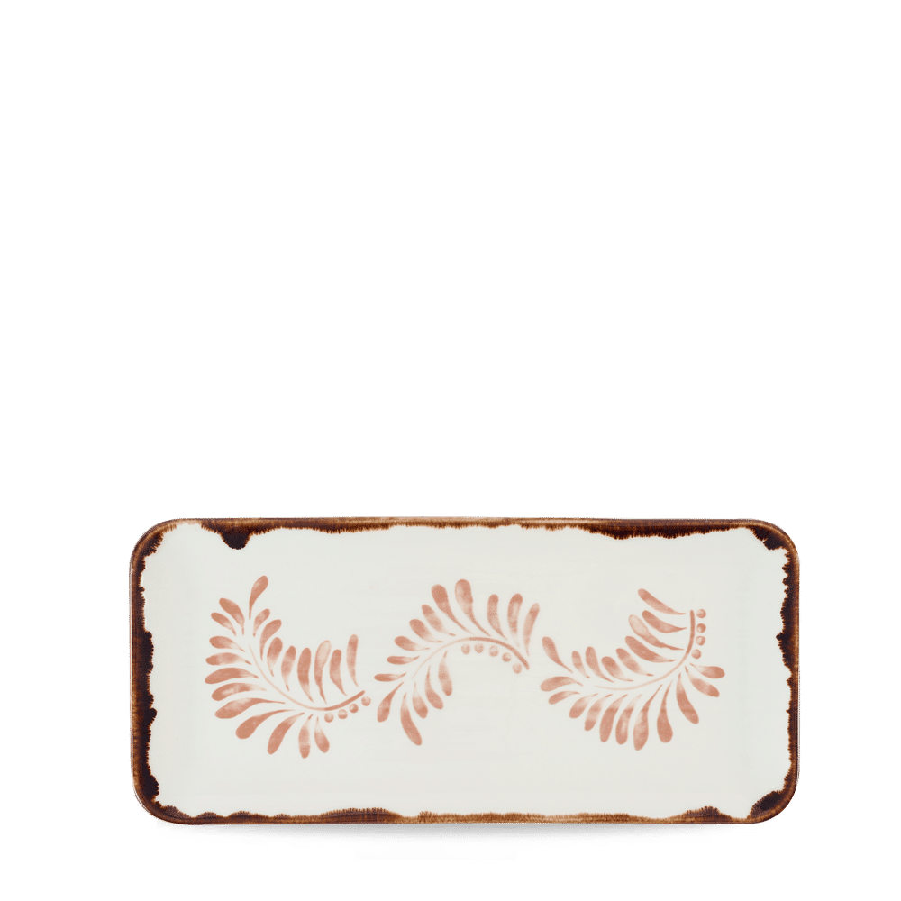 Harvest Mediterranean Terracotta Organic Coupe Rect Platter 13 3/4X6 1/4" Box of 6 (3-5 Working Days Delivery)