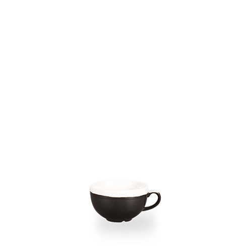 Monochrome Onyx Black Cappuccino Cup 8Oz Box of 12 (3-5 Working Days Delivery)