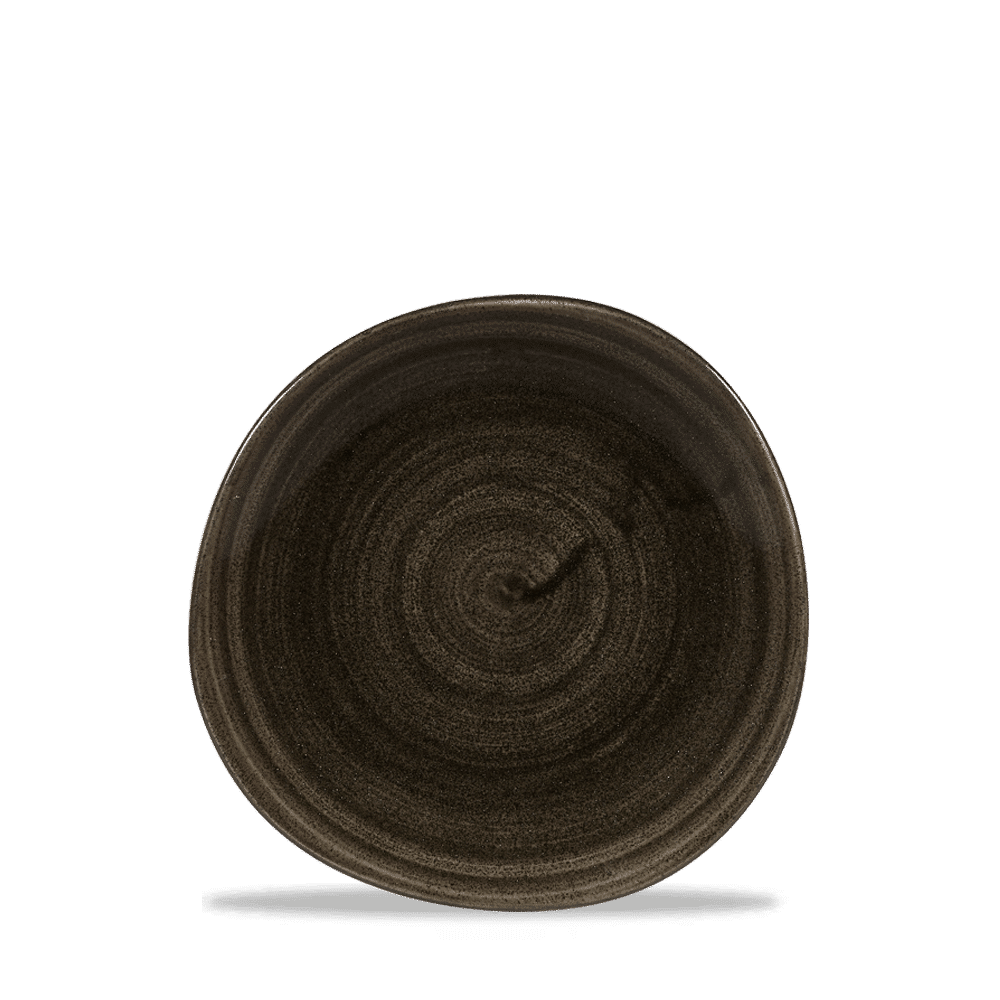Stonecast Patina Iron Black Round Trace Plate 7 1/4" Box of 12 (3-5 Working Days Delivery)