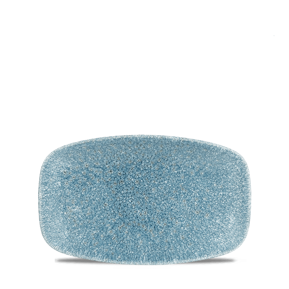 Raku Topaz Blue Oblong Chefs Plate 7 4/5 X 4 3/4" Box of 12 (3-5 Working Days Delivery)