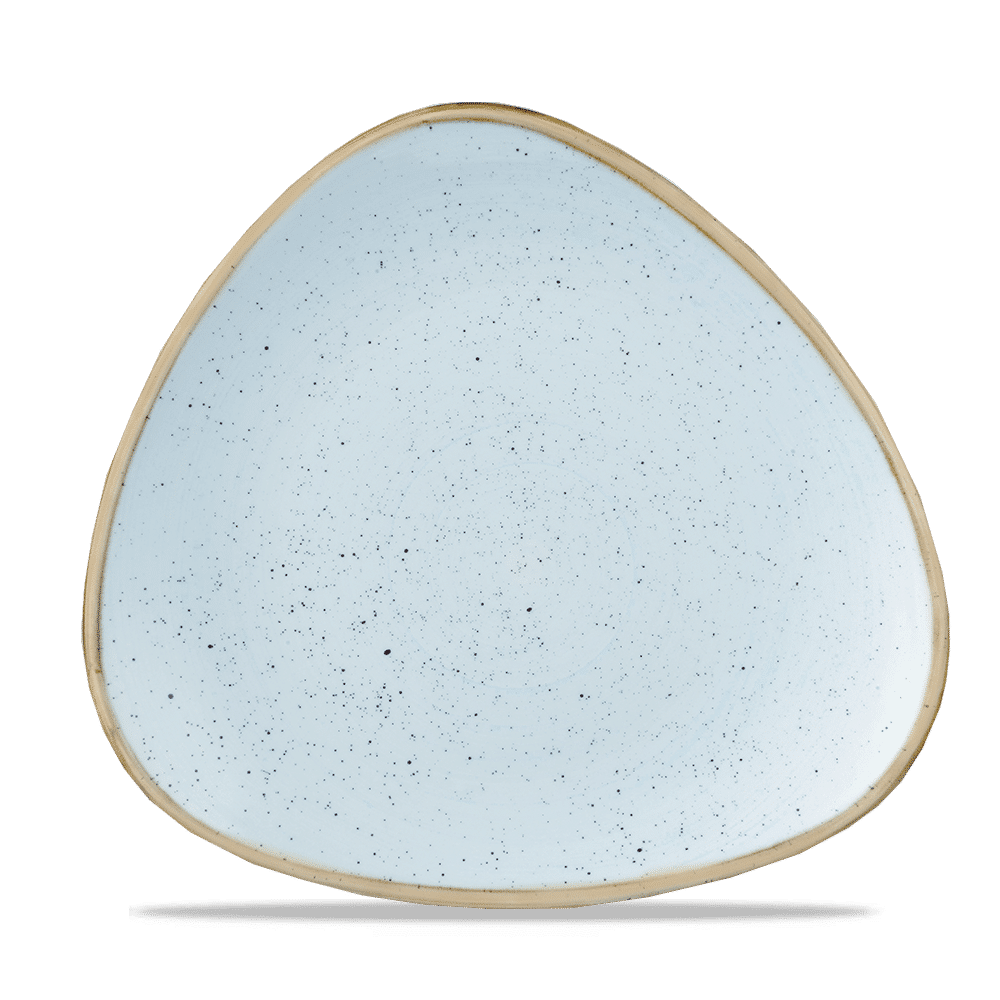 Stonecast Duck Egg Lotus Plate Box of 12 (3-5 Working Days Delivery)