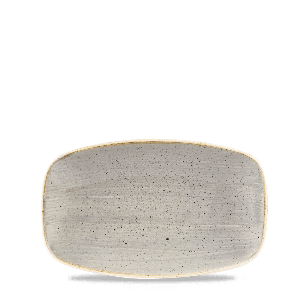 Stonecast Grey Oblong Chefs Plate 7 4/5 X 4 3/4" Box of 12 (3-5 Working Days Delivery)