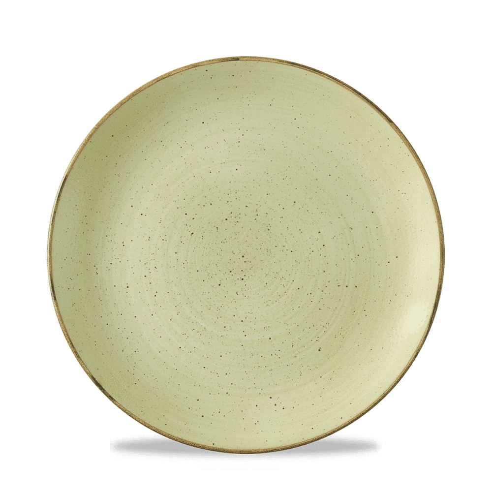 Stonecast Raw Green Evolve Coupe Plate 8.67" Box of 12 (3-5 Working Days Delivery)