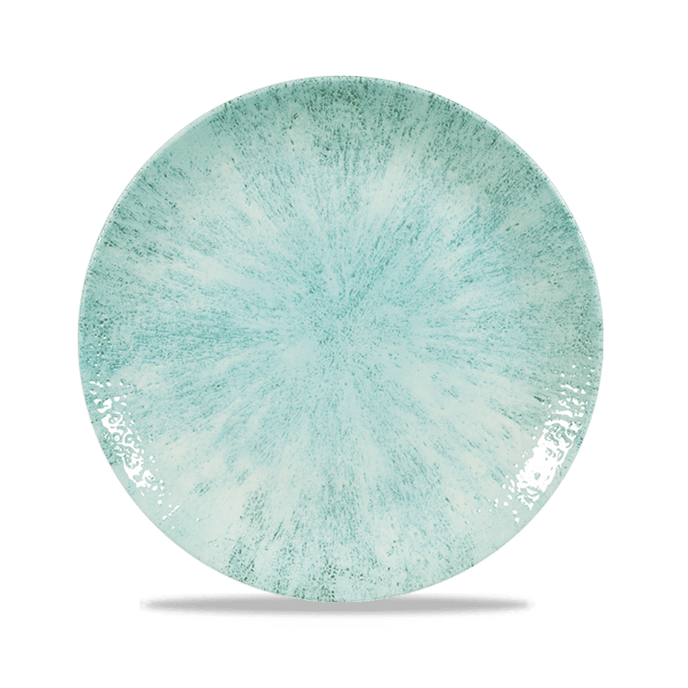 Stone Aquamarine Evolve Coupe Plate 8.67" Box of 12 (3-5 Working Days Delivery)