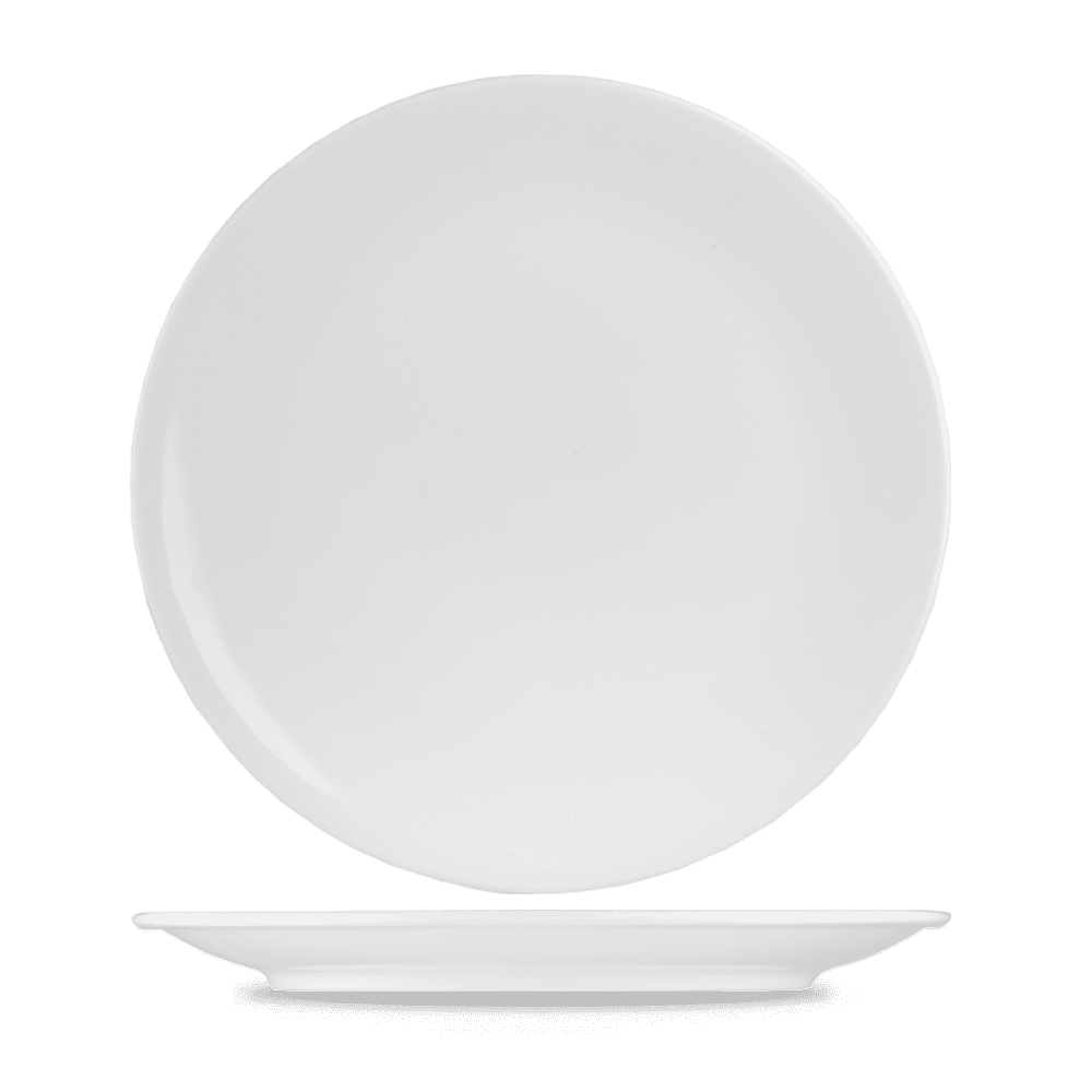 Menu Porcelain Coupe Plate 27Cm Box of 6 (3-5 Working Days Delivery)