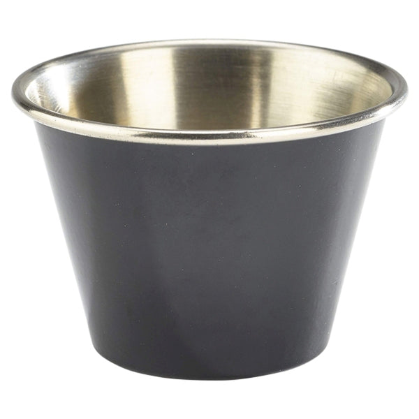 Midas Stainless Steel Black Round Ramekin 2.5oz