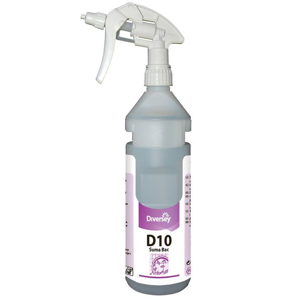 Refill Spray Bottle Diversey Suma Bac D10 All Purpose Cleaner Sanitiser 750ML