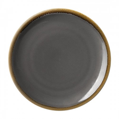 Olympia Kiln Smoke Round Coupe Plate - 280mm 11" (Box 4)