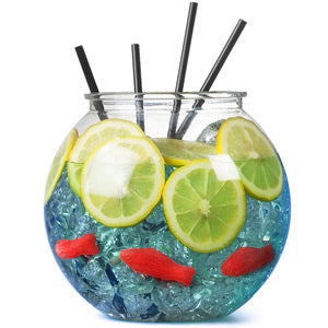 Plastic Cocktail Fish Bowl Clear 105.5oz / 3ltr *Handwash Only