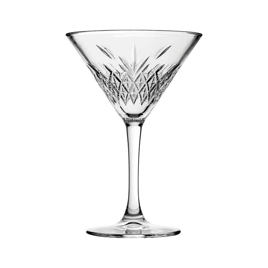TIMELINESS VINTAGE MARTINI GLASS 8OZ x12