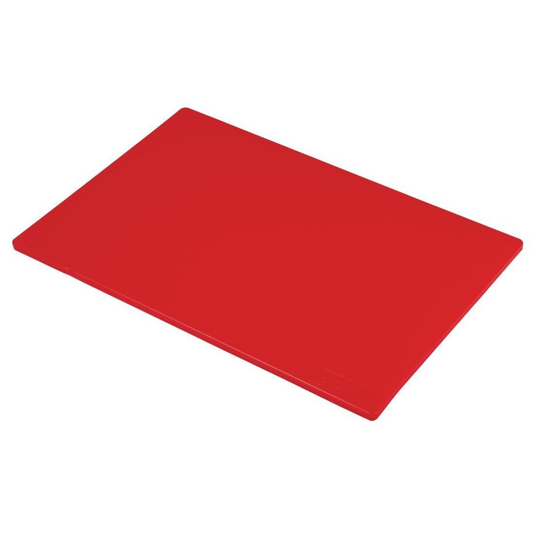 Hygiplas Low Density Red Chopping Board Standard 450x300x12mm Raw Meat
