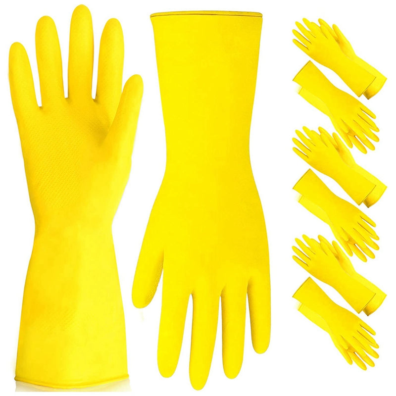 Latex Household Gloves Yellow Small