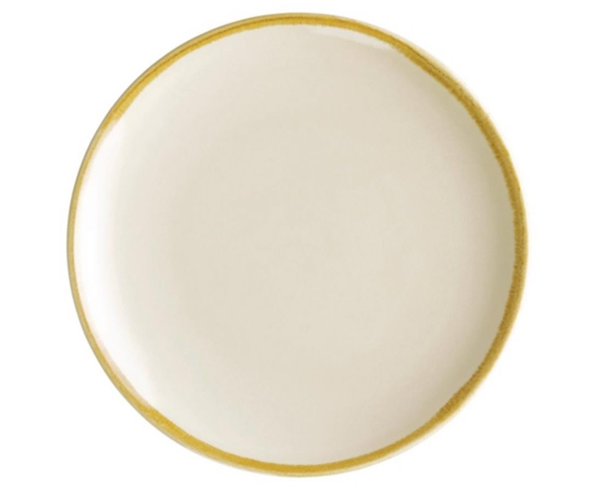 Olympia Kiln Sandstone Round Coupe Plate - 7" (Box 6)