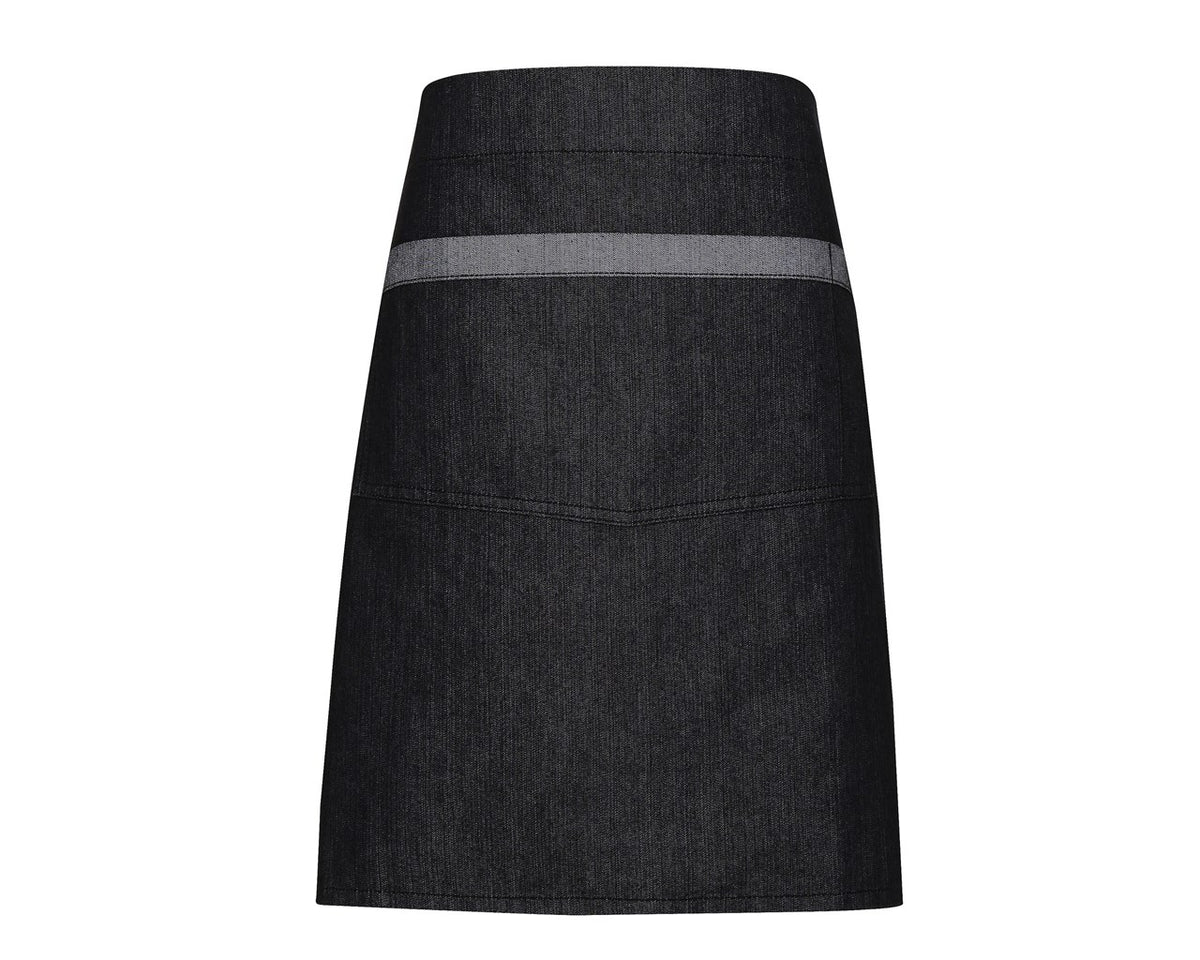 Premier Domain Contrast Denim Waist Apron Black