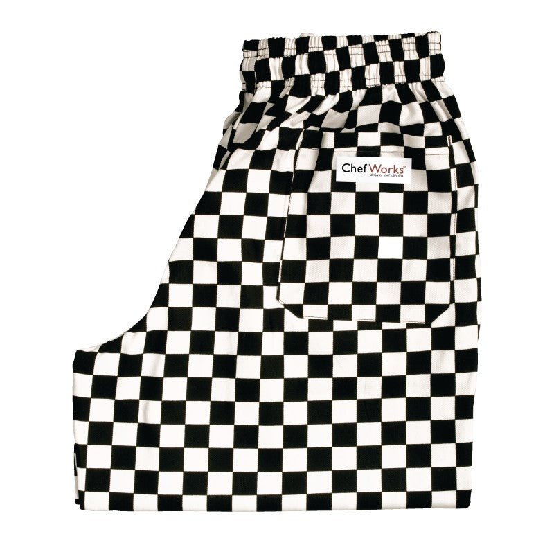 Whites Easy Trouser Big Black Check - Size M