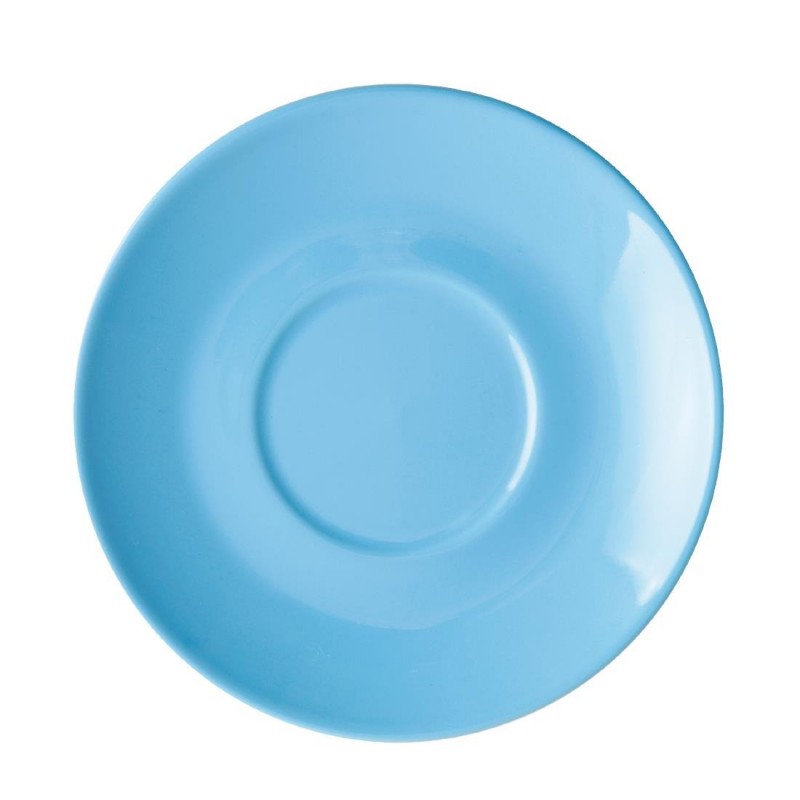 Olympia Cafe Saucer Blue for 8oz & 12oz (Box 12)