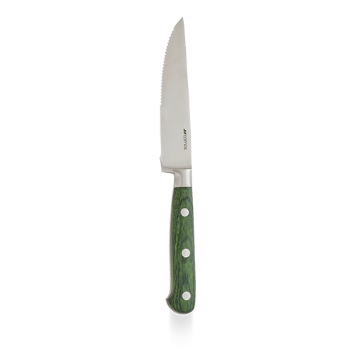 HQ LHOSTE GREEN STEAK KNIFE Box of 6 (3-5 Working Days Delivery)
