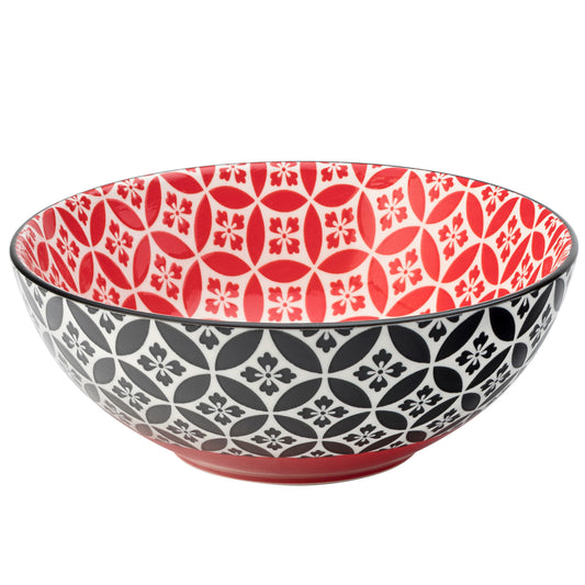 Cadiz Red & Black Bowl 6.3inch / 16cm (Pack of 6)