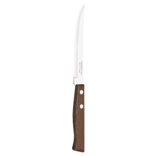 Smooth Blade Steak Knife Natural Wood Box of 12