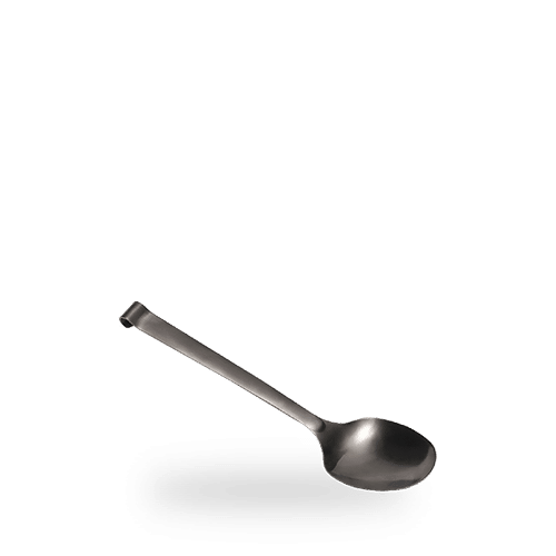 ELEGANT BLACK SERVING SPOON 30CM Box of 10 (3-5 Working Days Delivery)