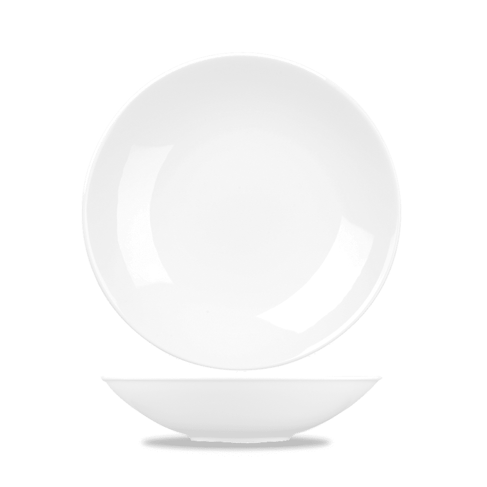 Alchemy Balance White Coupe Bowl 8" Box of 6 (3-5 Working Days Delivery)