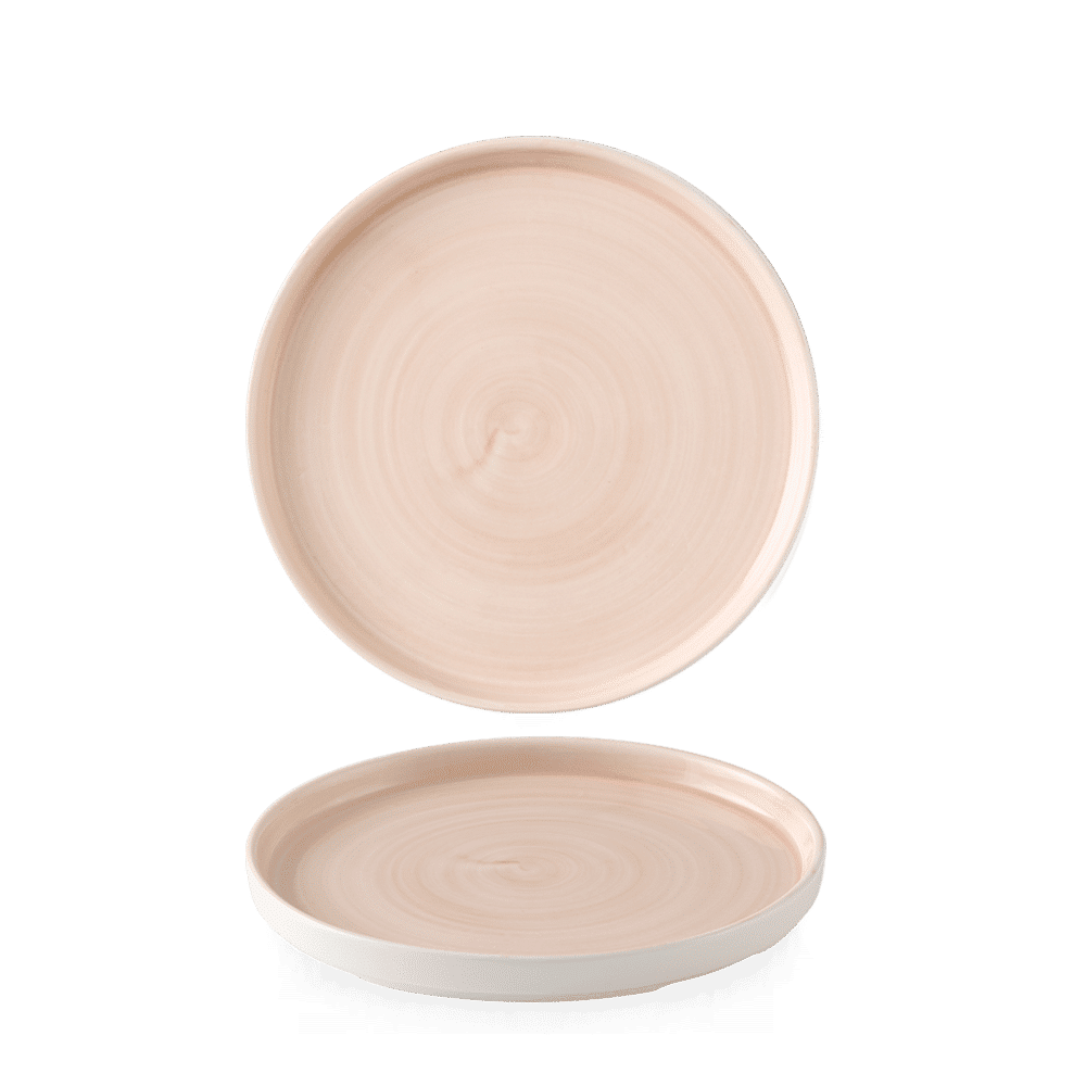 Stonecast Canvas Coral Walled Plate 6.3" Box of 6 (3-5 Working Days Delivery)