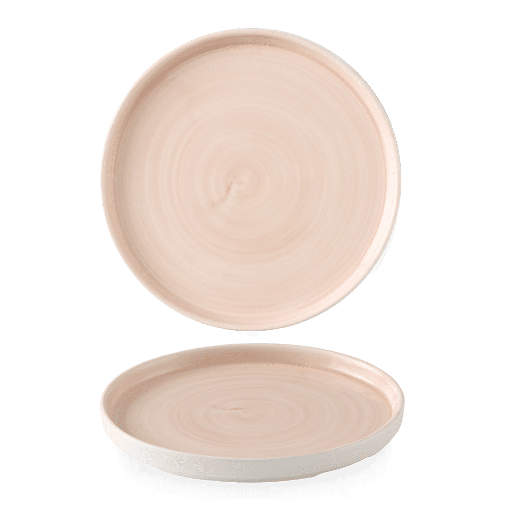 Stonecast Canvas Coral Walled Plate 10 2/8" Box of 6 (3-5 Working Days Delivery)