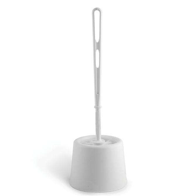 Toilet Brush & Holder Plastic White