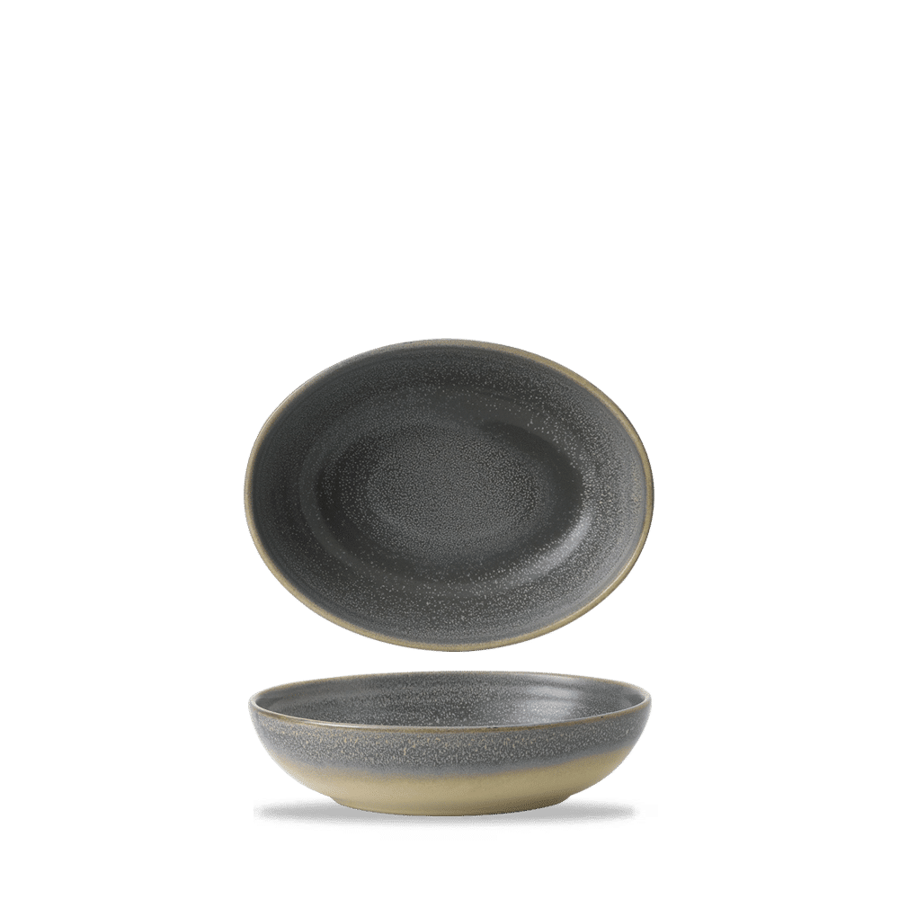 Evo Granite Deep Oval Bowl 8 1/2X6 3/8" Box of 6 (3-5 Working Days Delivery)