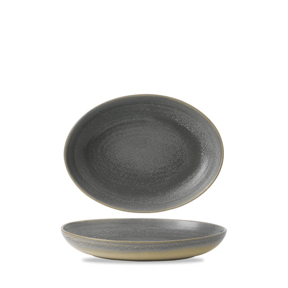 Evo Granite Deep Oval Bowl 10 1/2X7 3/4" Box of 6 (3-5 Working Days Delivery)