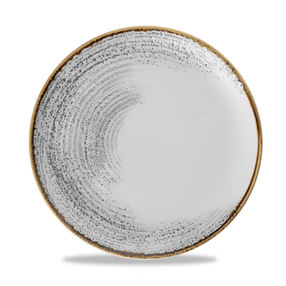 Homespun Accents Jasper Grey Evolve Coupe Plate 10.25" Box of 12 (3-5 Working Days Delivery)