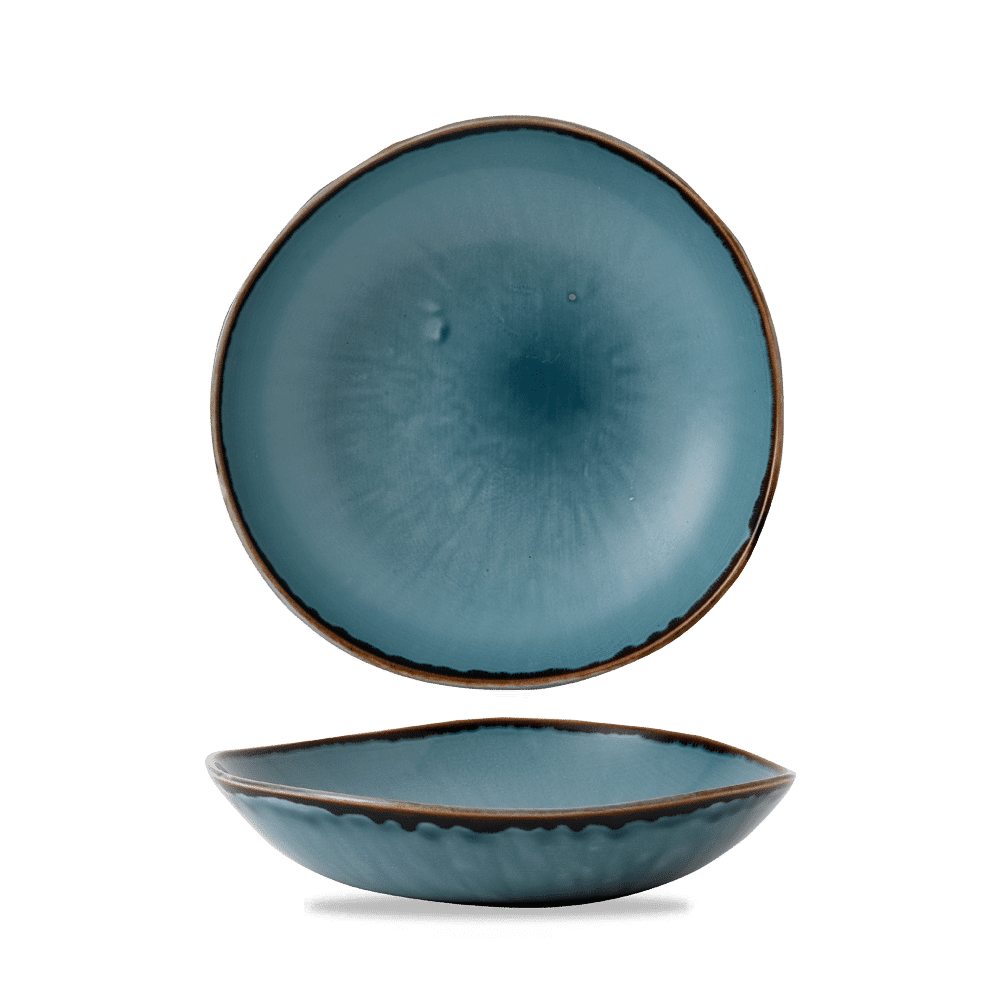 Harvest Blue Round Bowl 9 7/8" Box of 12 (3-5 Working Days Delivery)