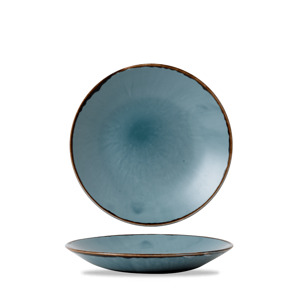 Harvest Blue Deep Coupe Plate 10" Box of 12 (3-5 Working Days Delivery)
